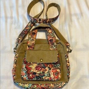 Butterfly Black Floral Patterned Women's Purse